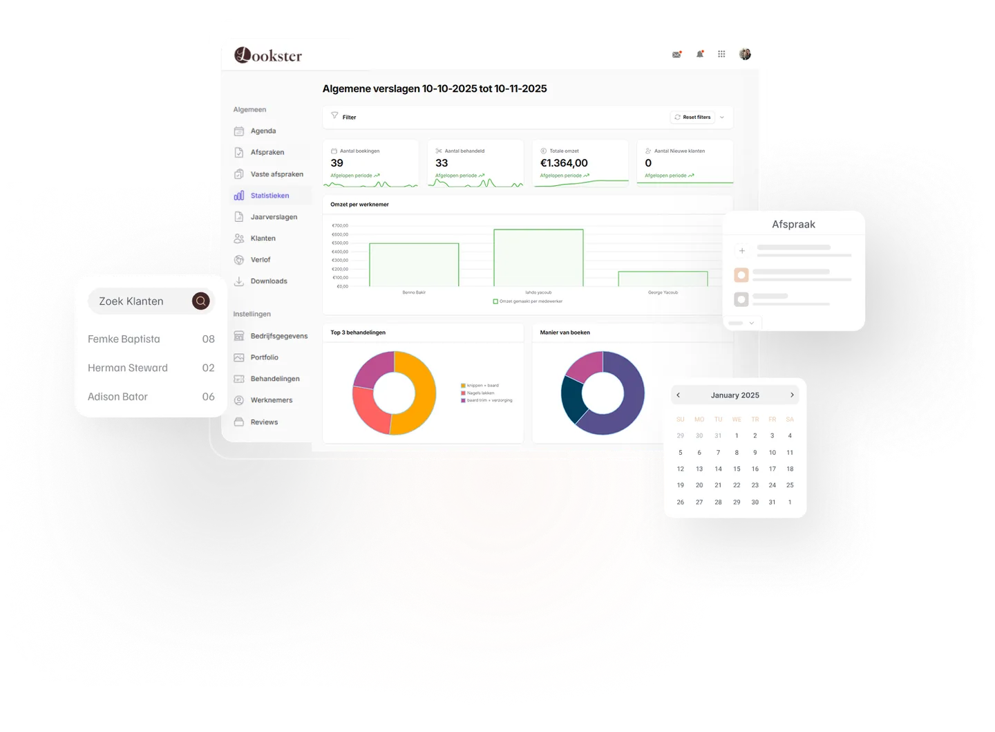 Lookster webdashboard